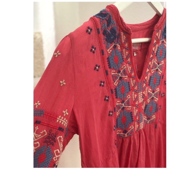 Zelda Peasant Tunic HTF Dress By JOHNNY WAS - Picture 5 of 7